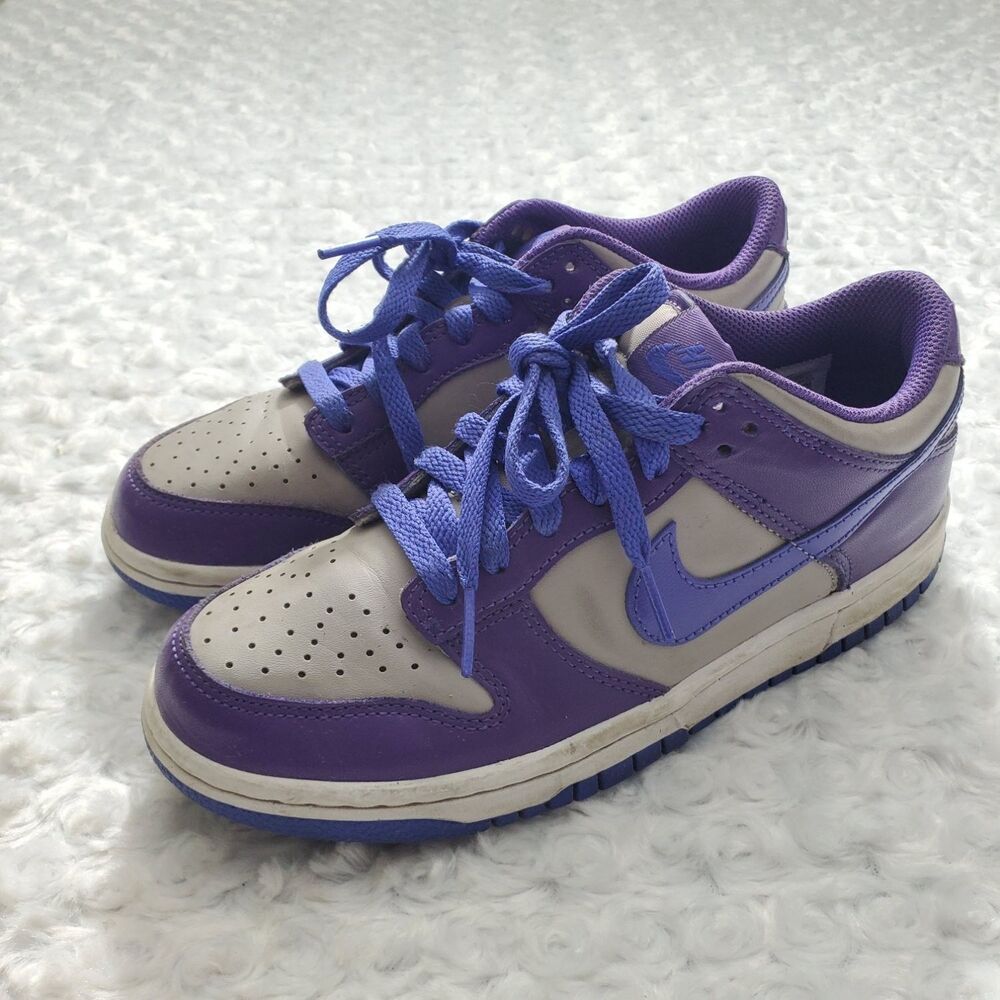 Nike Dunk Low GS Kids 5.5Y Purple Sneakers Leather Style Code FB9109-007